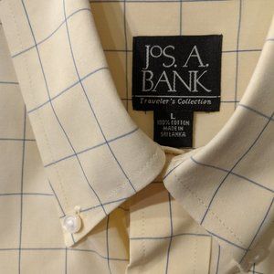 Jos. A. Bank Traveler's Collection Dress Shirt LG